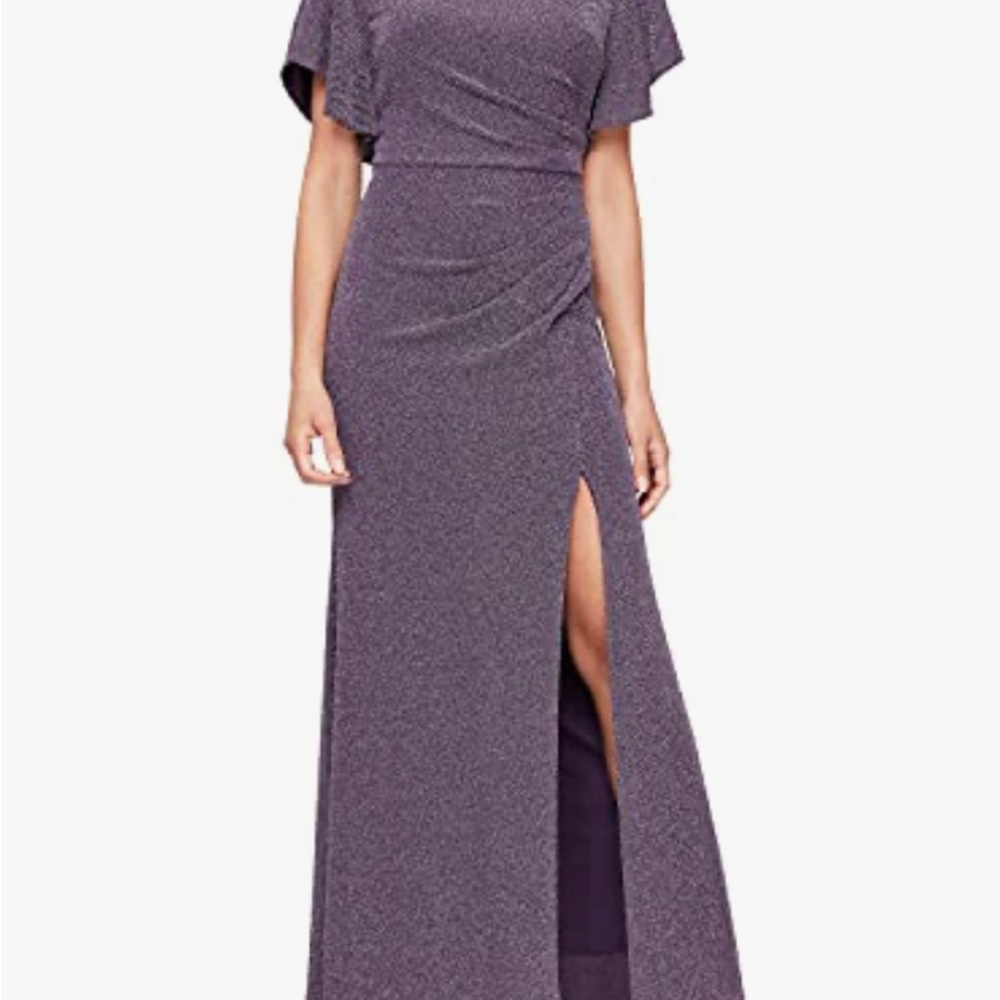 Elegant Purple Evening Gown